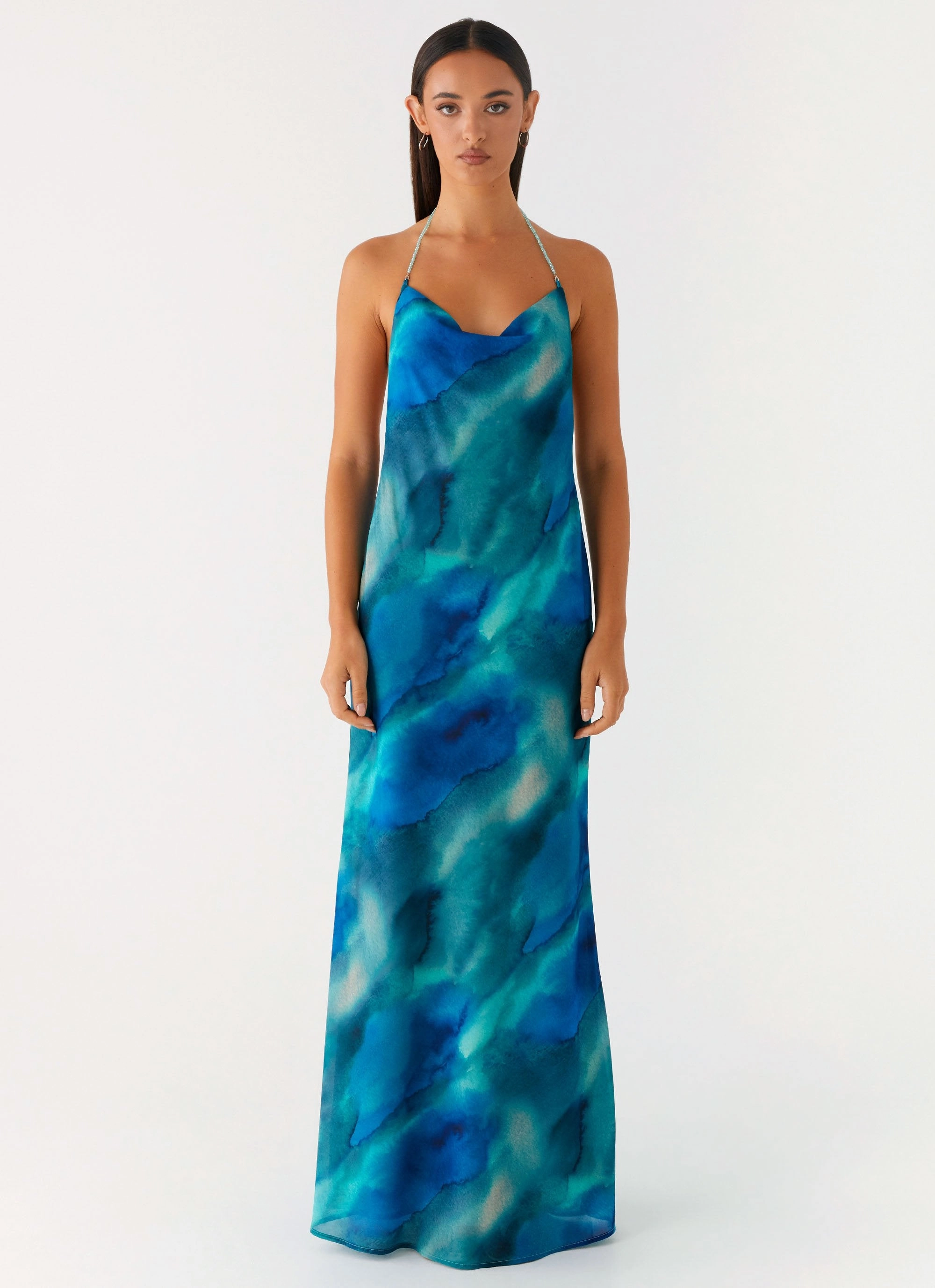 LowProfileZipper Journey Maxi Dress - Blue Tie Dye