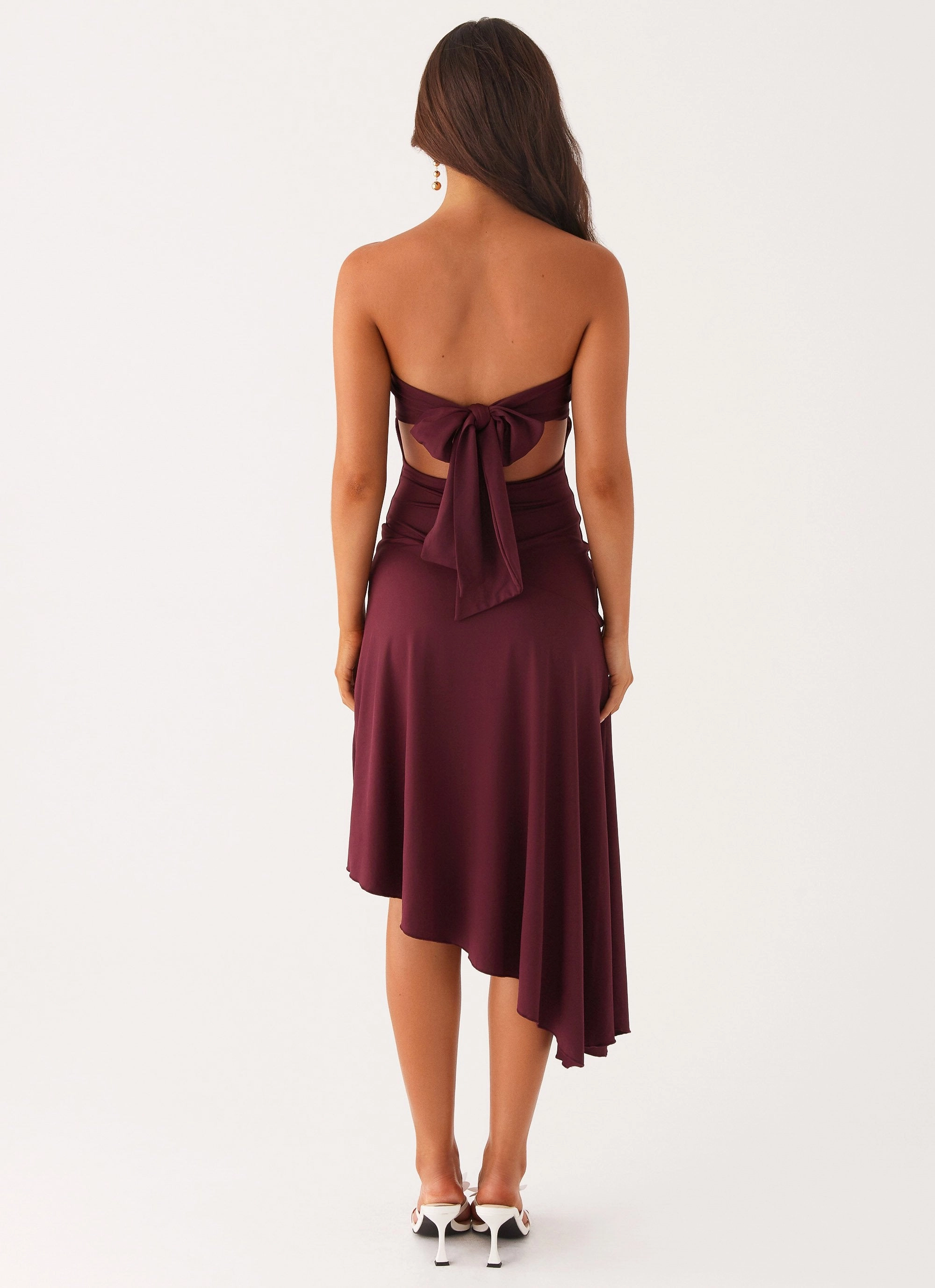 Juliana Midi Dress - Mulberry Casual Comfort Wear Night wear