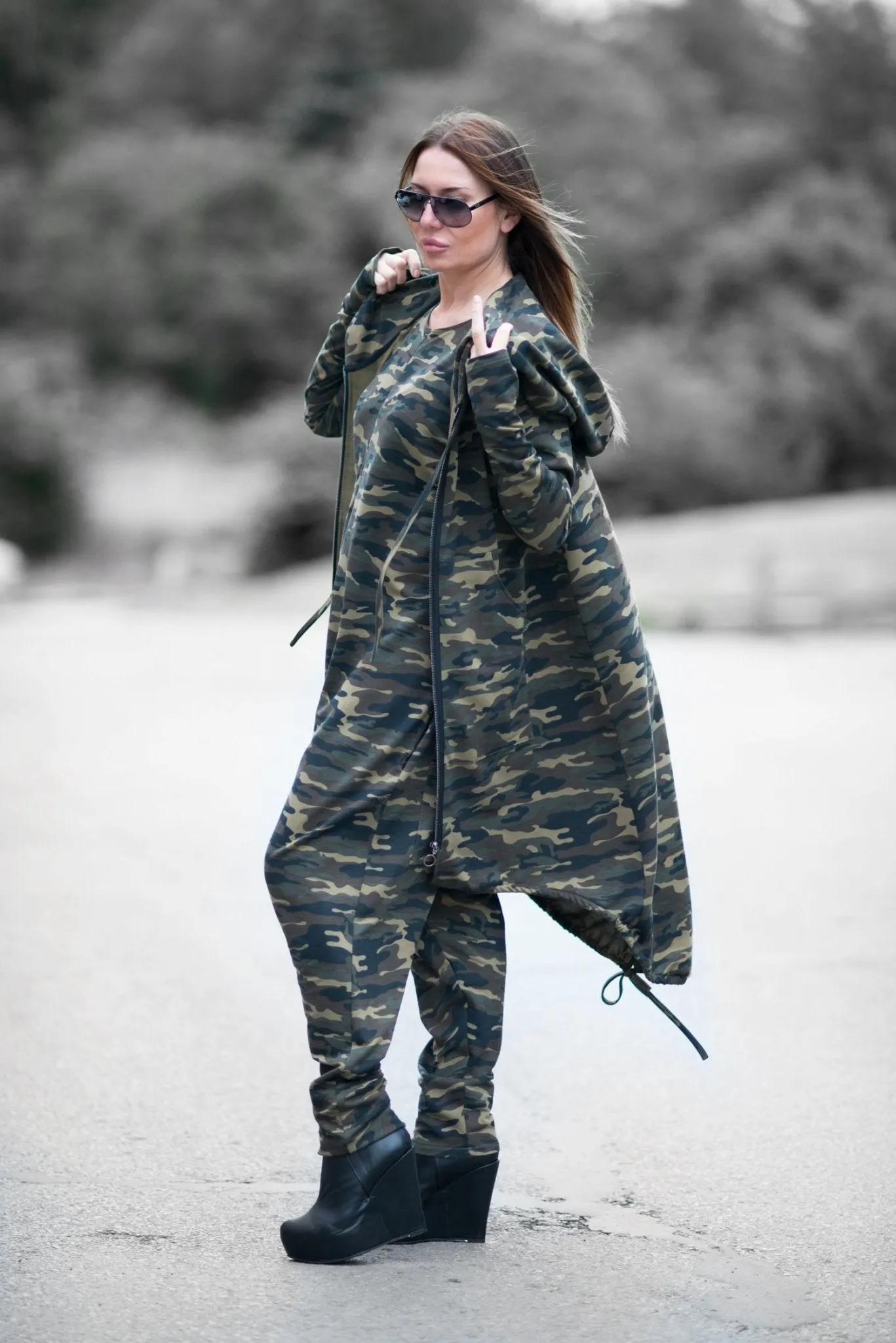 KAMILA Urban Style Hooded Outfit SALE