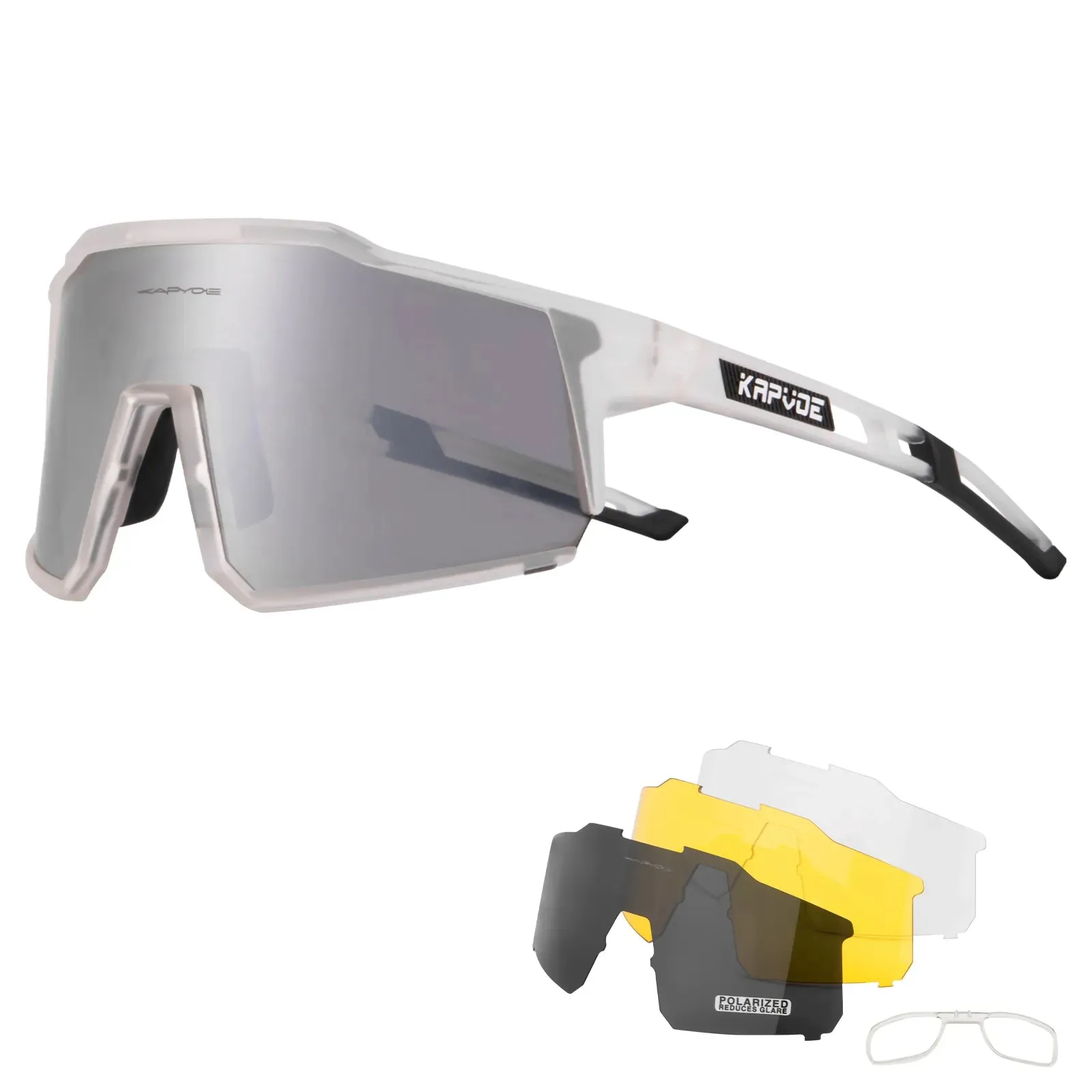 KAPVOE Cycling Glasses TR90 Frame for Men Women UV400 Outdoor Sports Sunglasses Cycling MTB Driving Baseball Running Glasses