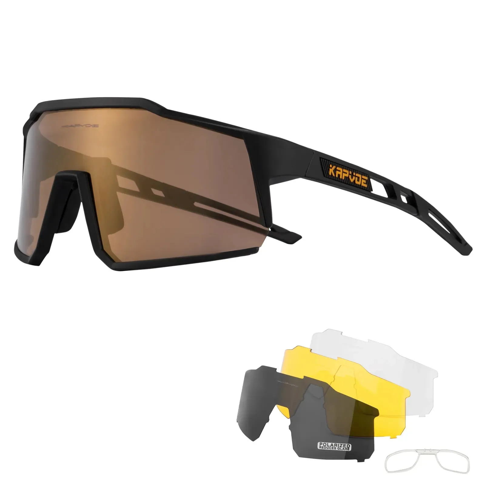 KAPVOE Cycling Glasses TR90 Frame for Men Women UV400 Outdoor Sports Sunglasses Cycling MTB Driving Baseball Running Glasses