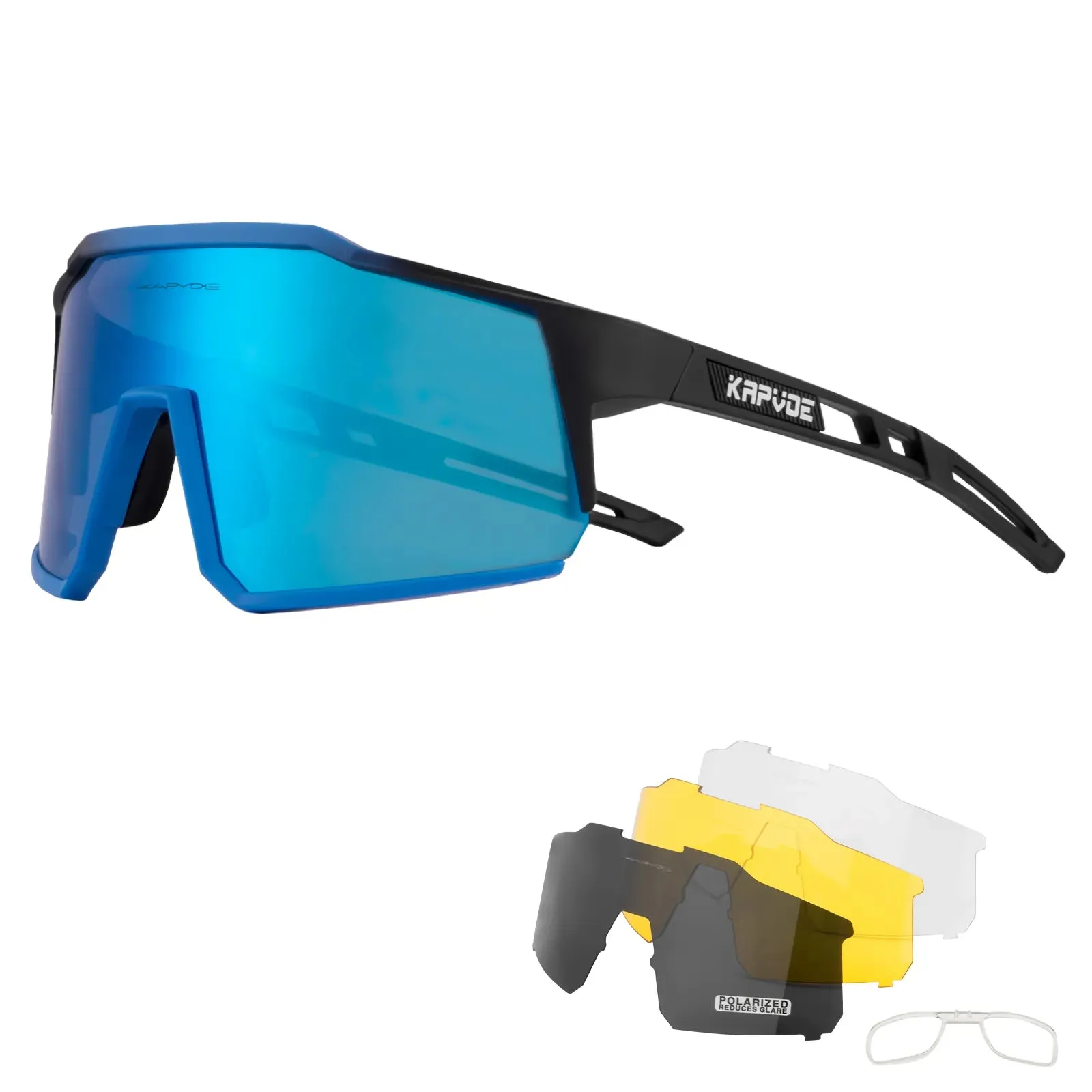 KAPVOE Cycling Glasses TR90 Frame for Men Women UV400 Outdoor Sports Sunglasses Cycling MTB Driving Baseball Running Glasses