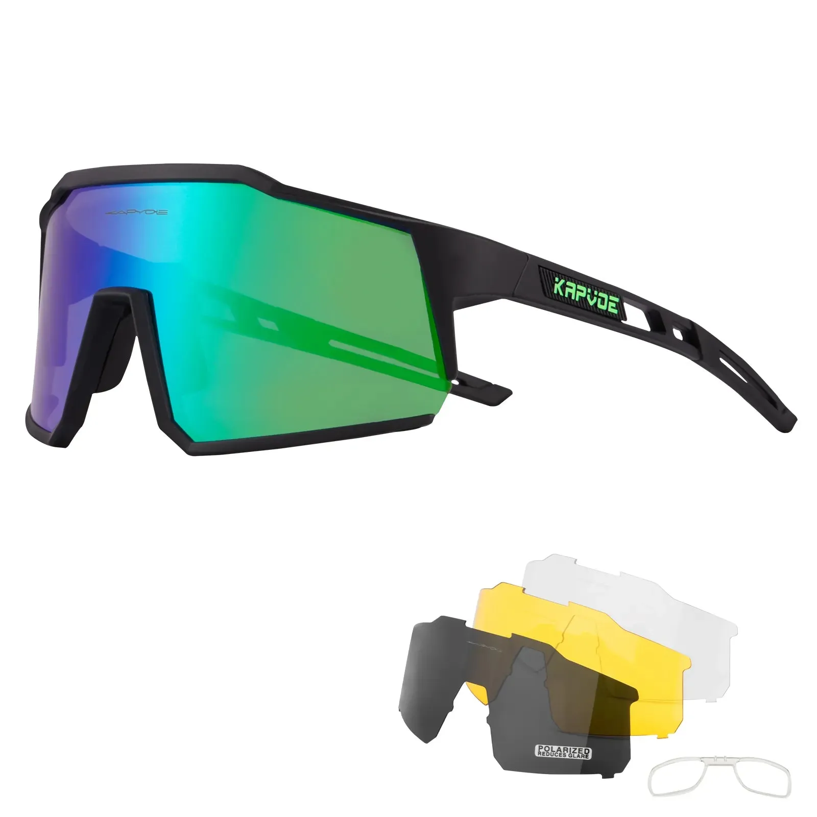 KAPVOE Cycling Glasses TR90 Frame for Men Women UV400 Outdoor Sports Sunglasses Cycling MTB Driving Baseball Running Glasses