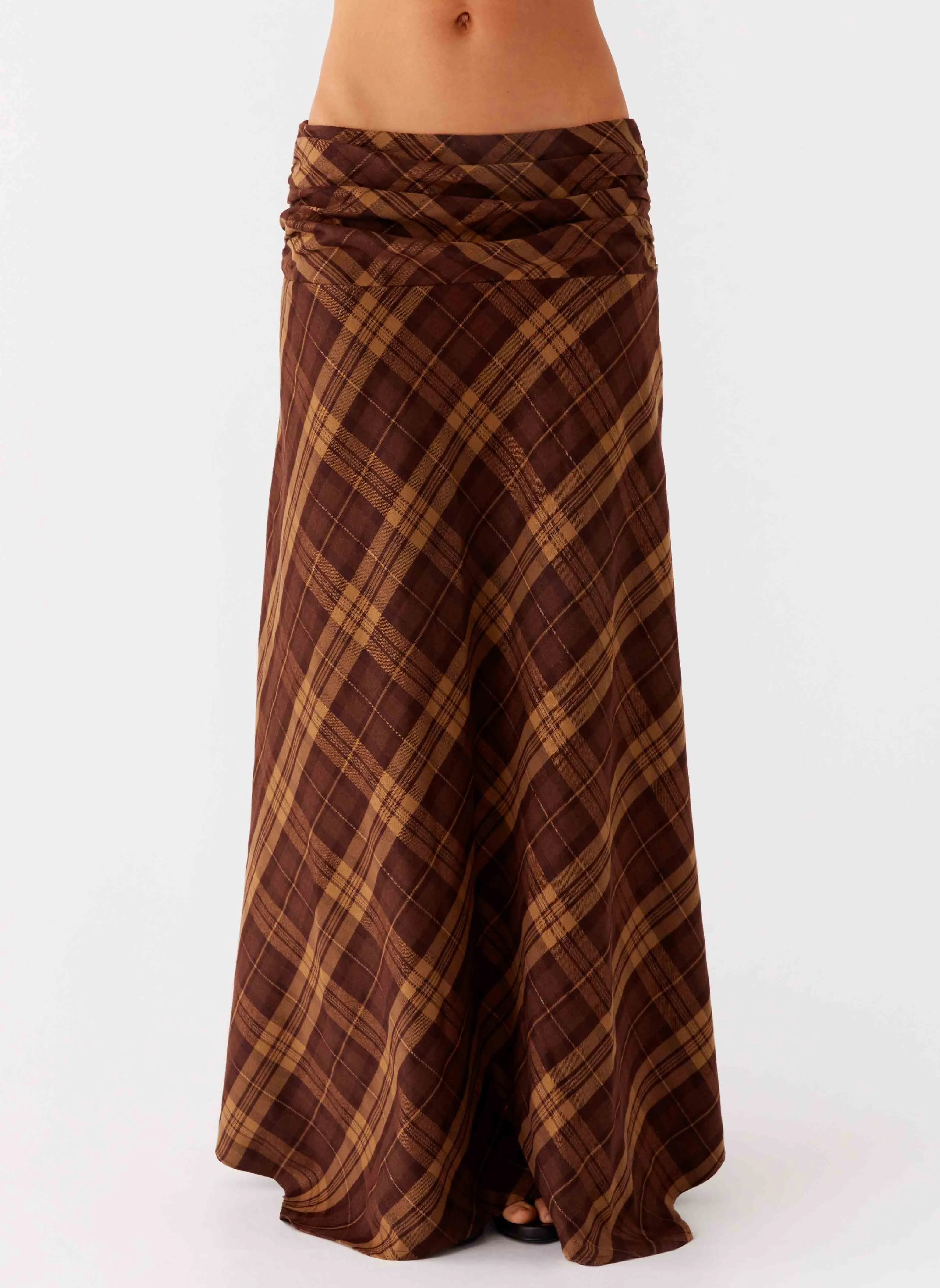 Karolina Maxi Skirt - Plaid Signature Line Photography Session