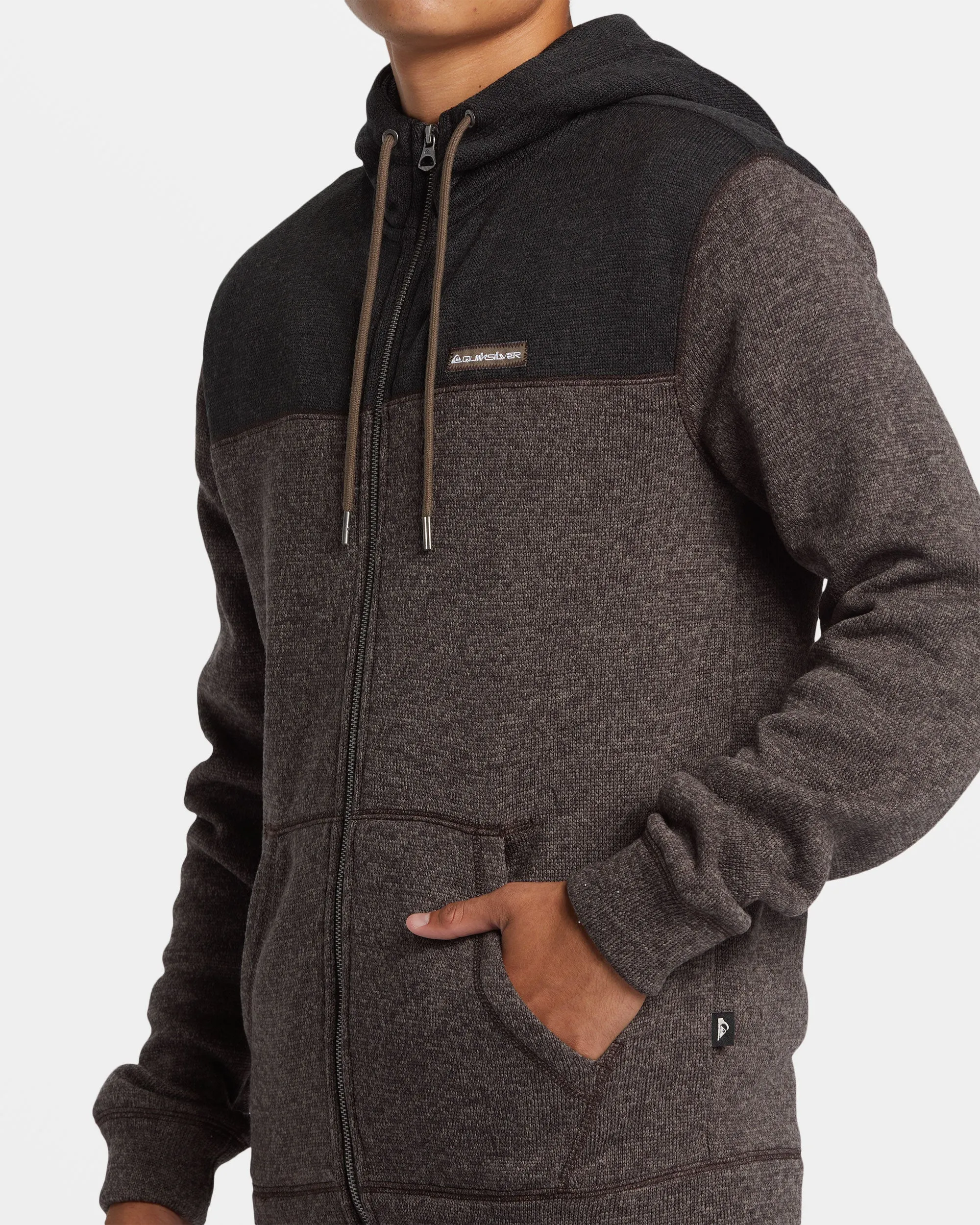 Keller Block Zip Hoodie - Canteen Heather