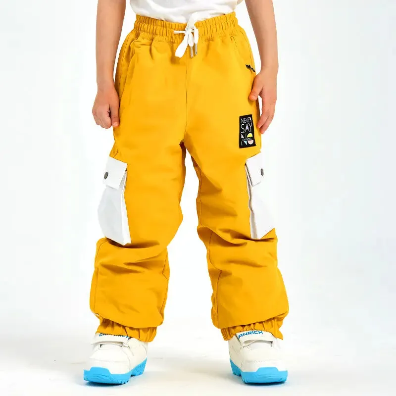 Kids Baggy Ski Snowboard Pants Insulated Sportswear