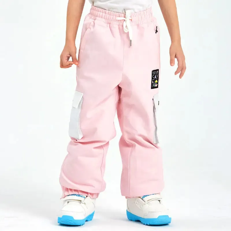 Kids Baggy Ski Snowboard Pants Insulated Sportswear