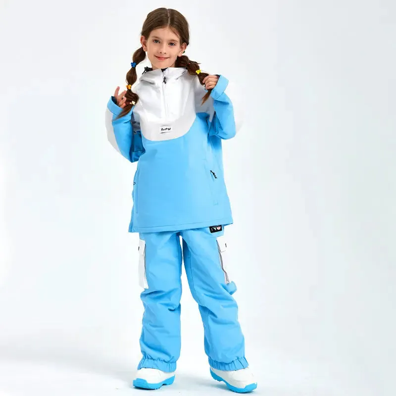 Kids Baggy Ski Snowboard Pants Insulated Sportswear