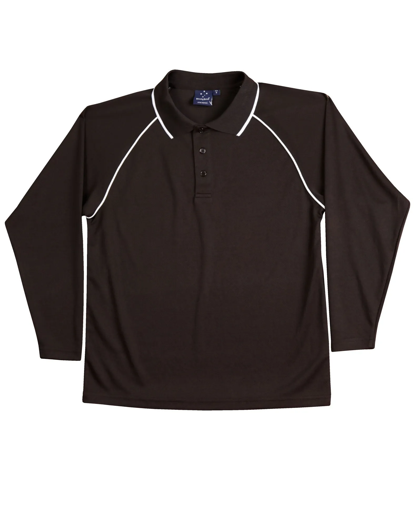 Kids CoolDry® Raglan Long Sleeve Polo (WS-PS43K)