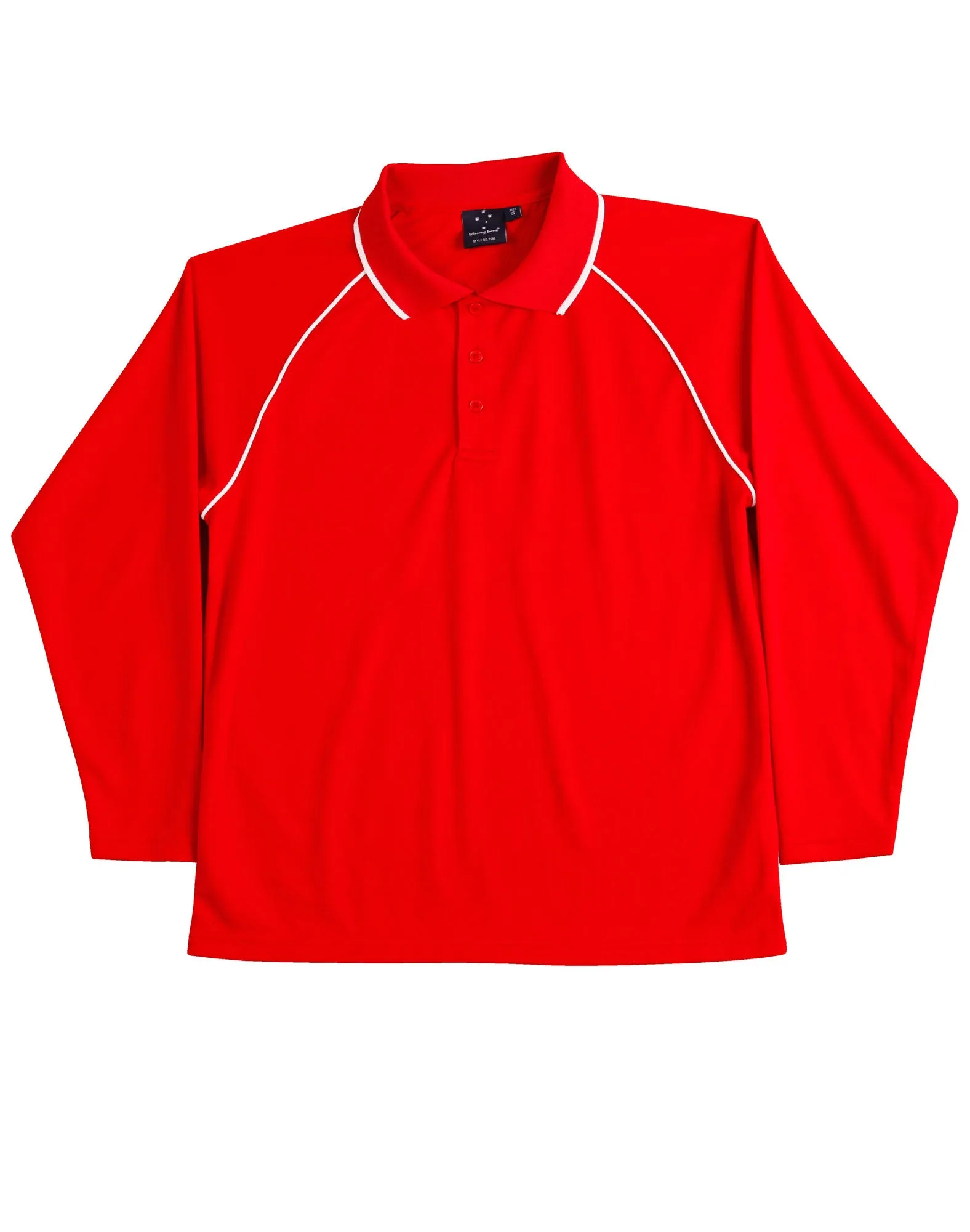 Kids CoolDry® Raglan Long Sleeve Polo (WS-PS43K)