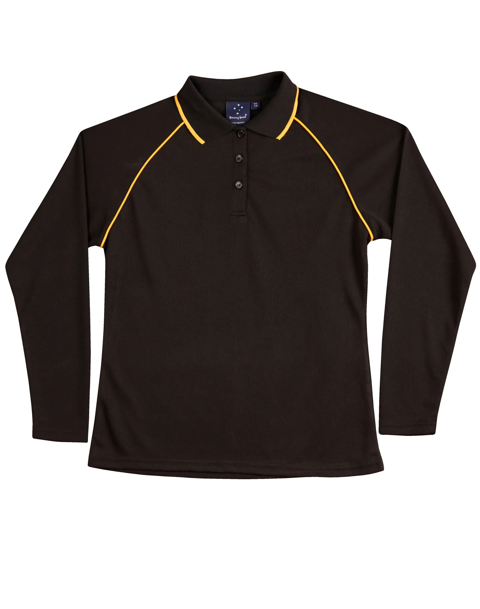 Kids CoolDry® Raglan Long Sleeve Polo (WS-PS43K)