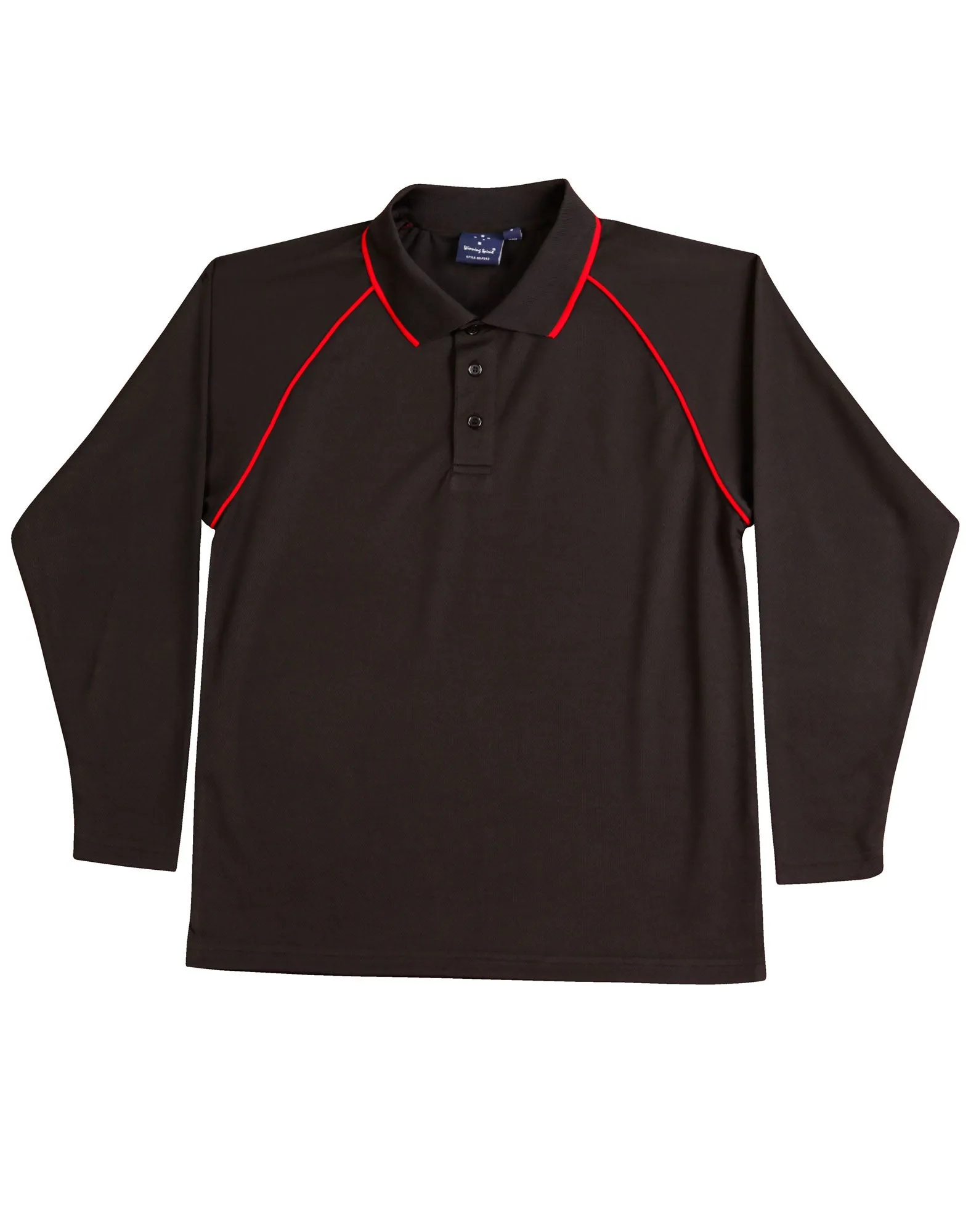 Kids CoolDry® Raglan Long Sleeve Polo (WS-PS43K)