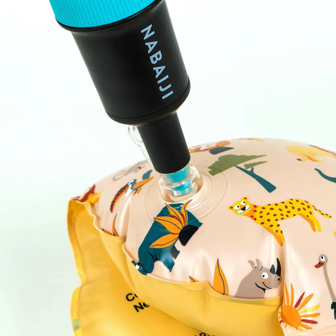 Kids’ Swimming armbands with "FLOWERS” print - 11-30 kg
