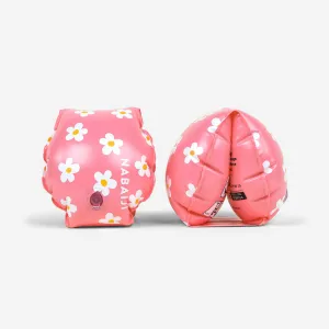 Kids’ Swimming armbands with "FLOWERS” print - 11-30 kg