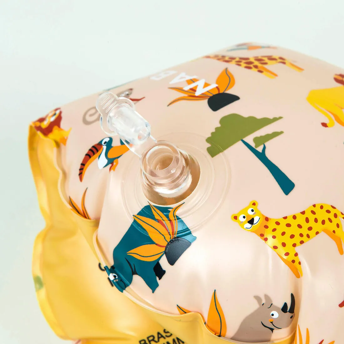 Kids’ Swimming armbands with "FLOWERS” print - 11-30 kg