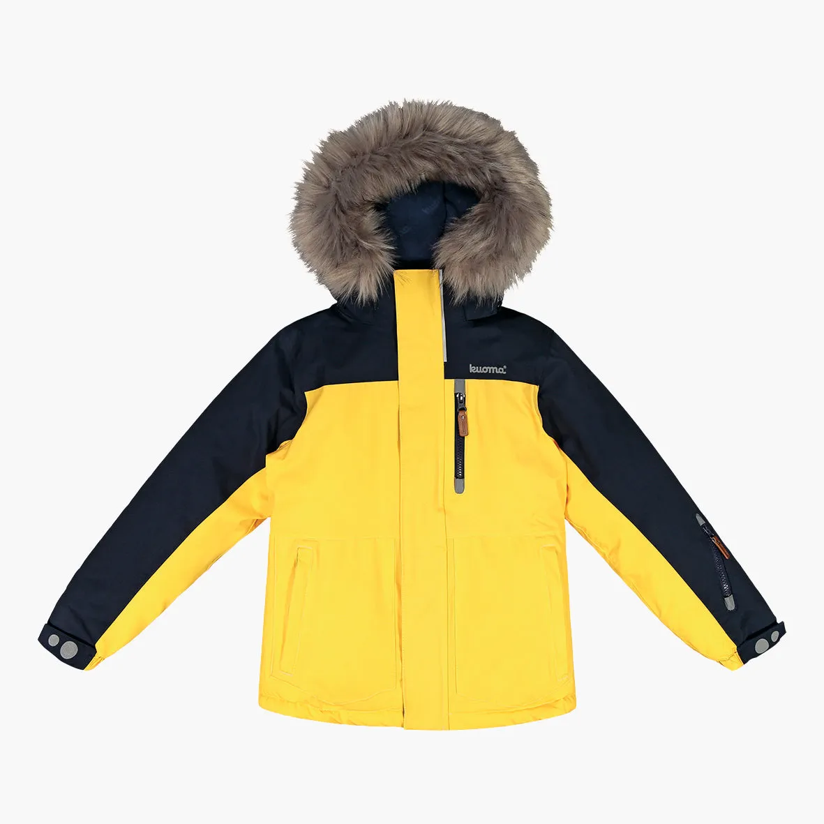 Kids´ winter jacket Hugo, Navy/Yellow