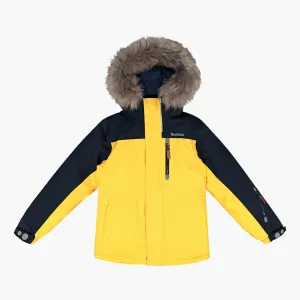 Kids´ winter jacket Hugo, Navy/Yellow