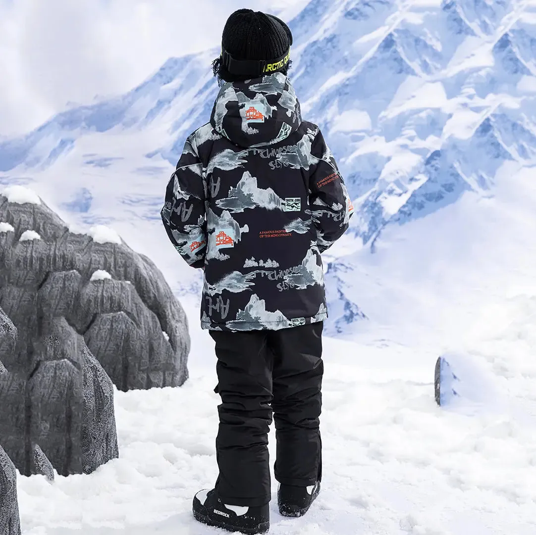 Kids Winter Snow Jackets & Bibs Pants Outdoor Ski Suits