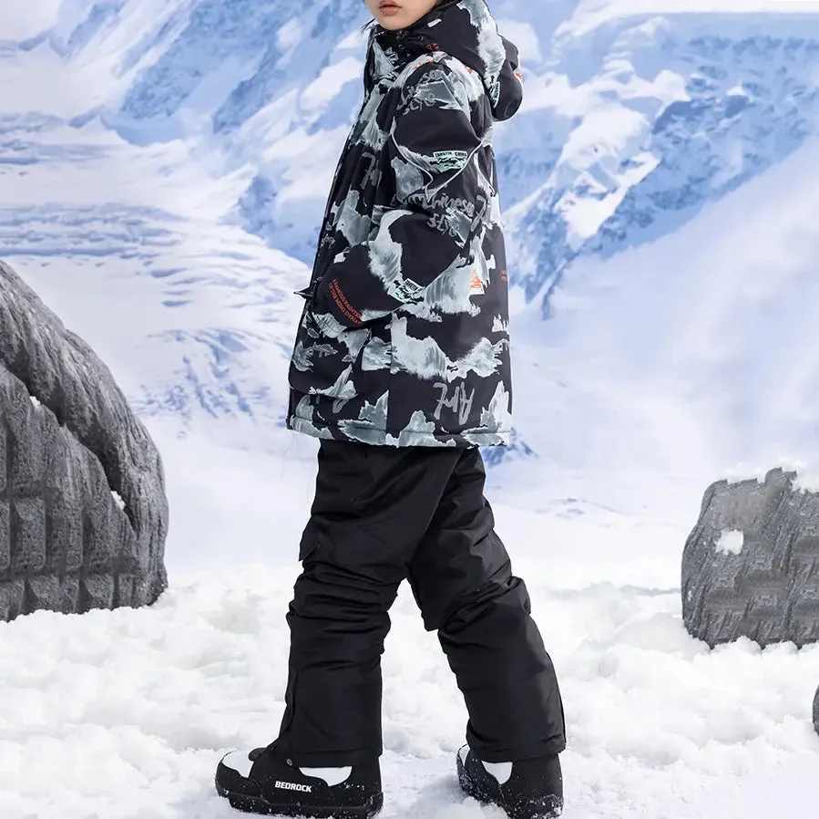 Kids Winter Snow Jackets & Bibs Pants Outdoor Ski Suits