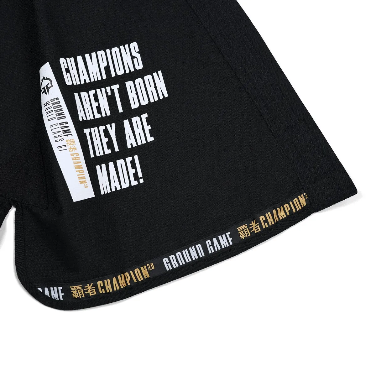 Kimono Brazilian Jiu Jitsu GROUND GAME Champion 3.0 - Negru