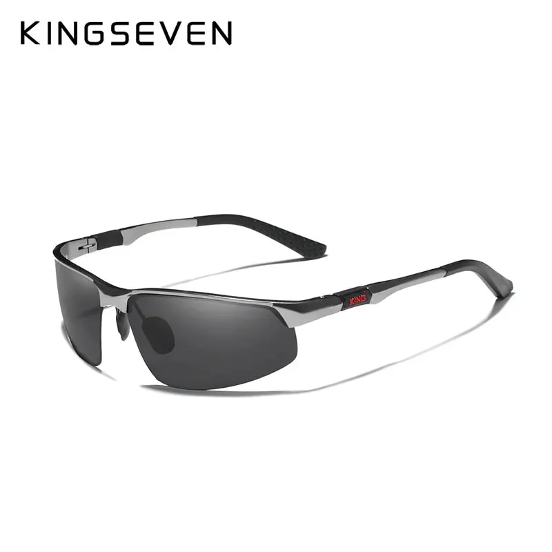KINGSEVEN Cycling Series Polarized Men Aluminum Sunglasses Blue Mirror Lens Male Sun Glasses Aviation Women For Men Eyewear