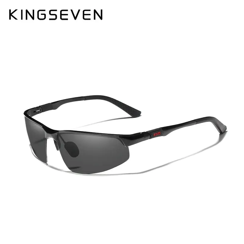 KINGSEVEN Cycling Series Polarized Men Aluminum Sunglasses Blue Mirror Lens Male Sun Glasses Aviation Women For Men Eyewear
