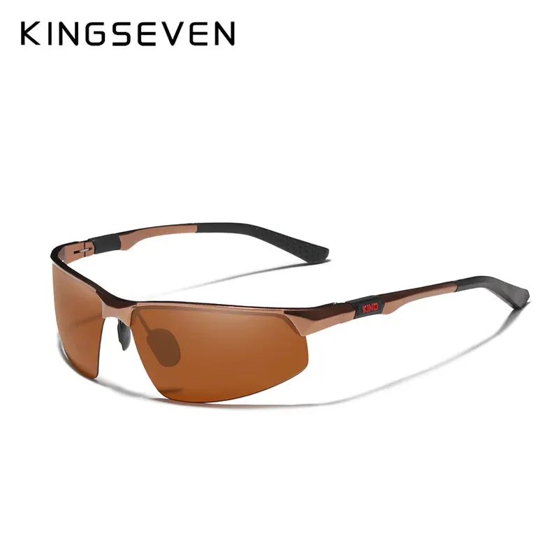 KINGSEVEN Cycling Series Polarized Men Aluminum Sunglasses Blue Mirror Lens Male Sun Glasses Aviation Women For Men Eyewear