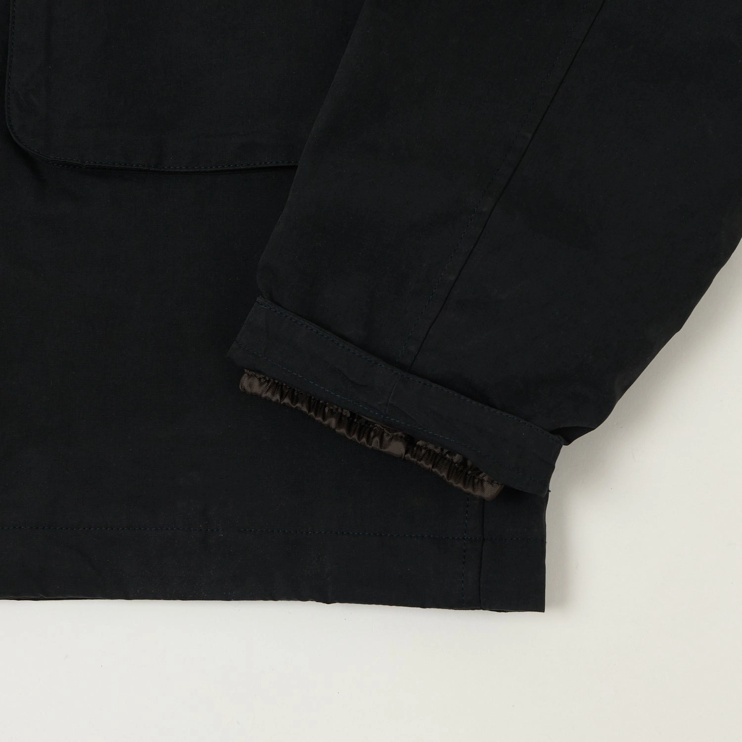 RipResistant Reinforcement Knickerbocker 'Bay' Waxed Cotton/Nylon Jacket - Navy