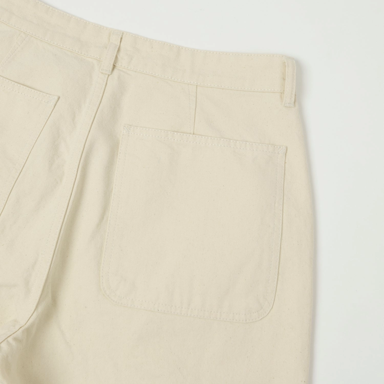 elastic waistband Knickerbocker Pacific Denim Pant - Ecru