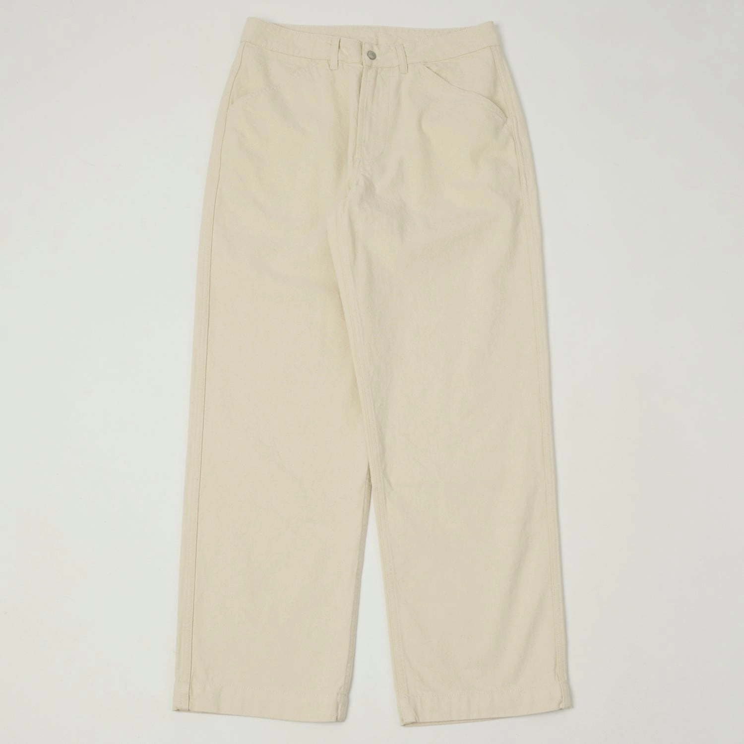 Tailored Silhouette Knickerbocker Pacific Denim Pant - Ecru