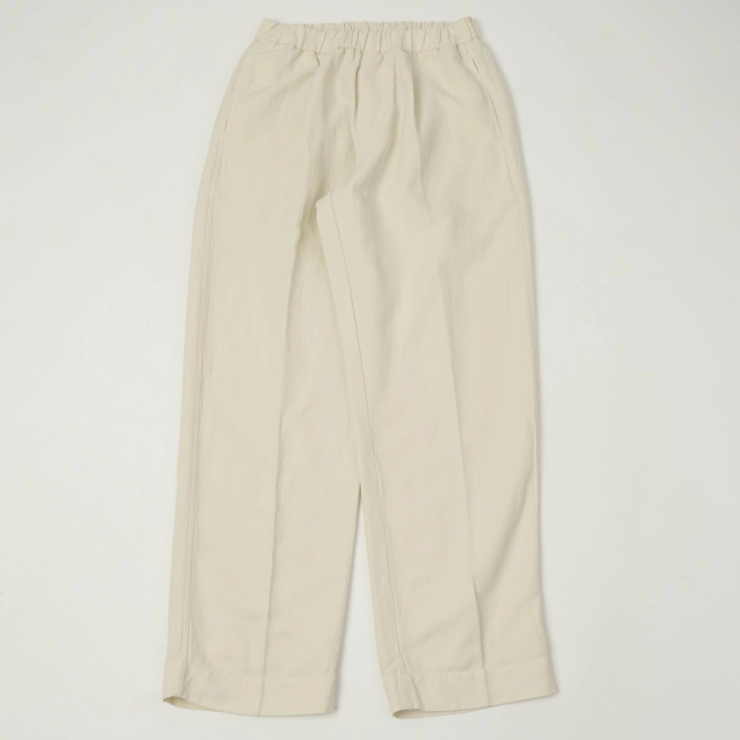 Stylish Appearance Knickerbocker Park Cotton Linen Pant - Bone
