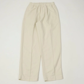 Stylish Appearance Knickerbocker Park Cotton Linen Pant - Bone