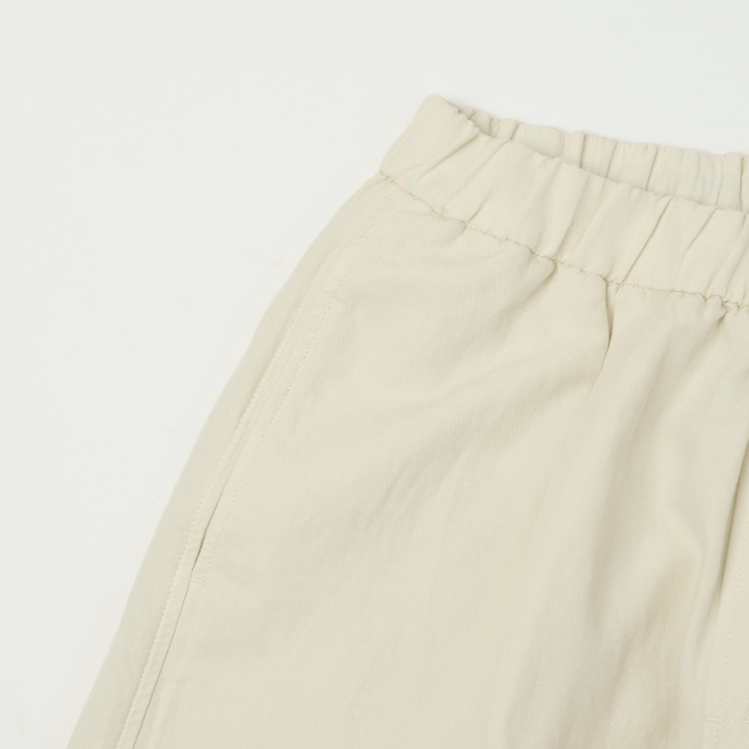 Wool blend Cozy Comfort Knickerbocker Park Cotton Linen Pant - Bone