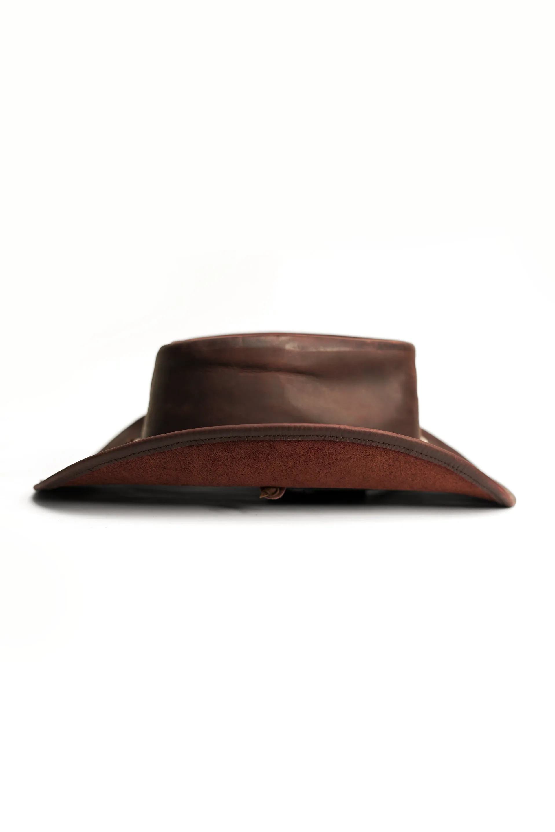 KORDOVAN's Premium Leather Western Cowboy Hat // Studs band // Burgundy