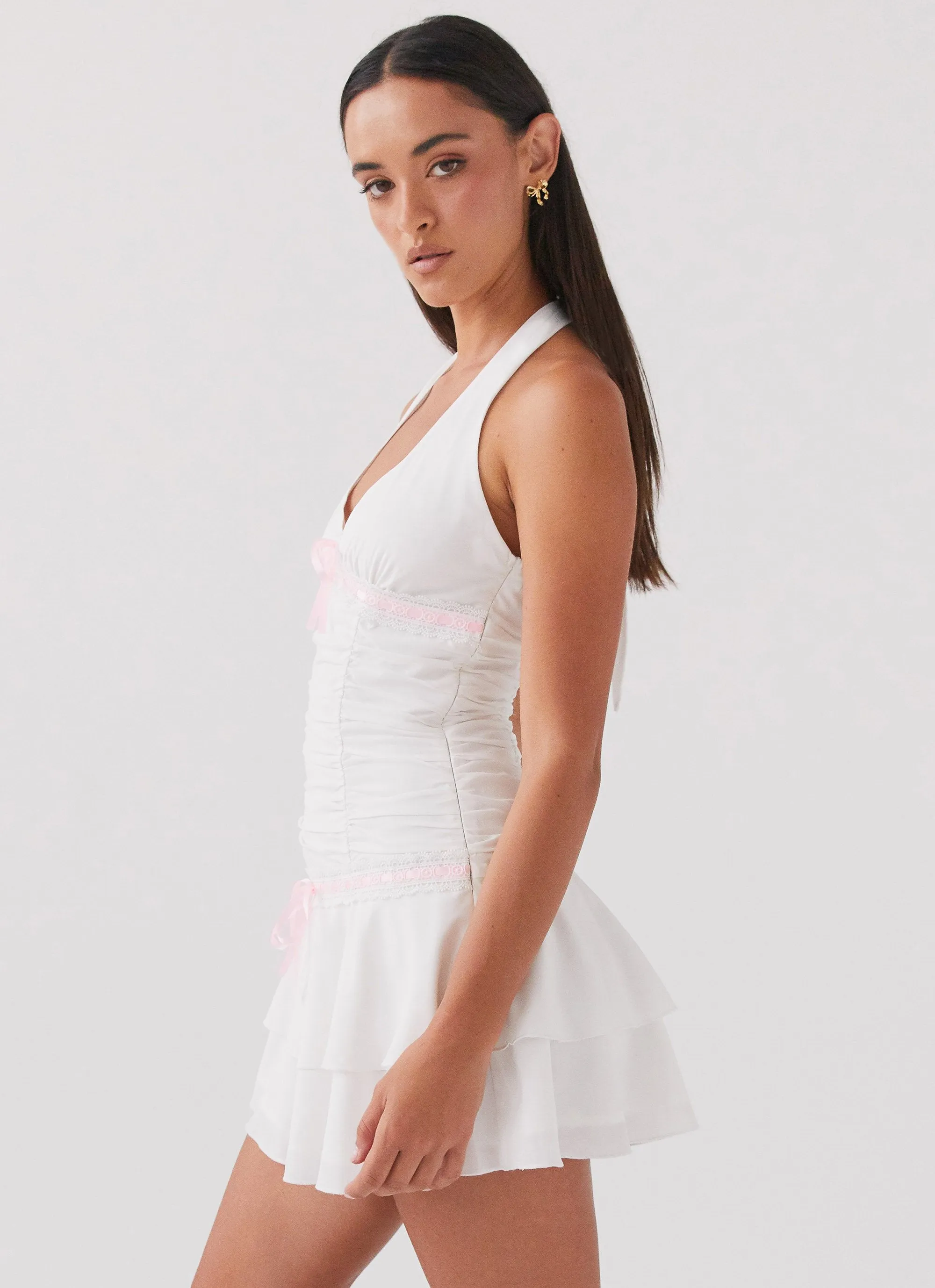 Kordyn Mini Dress - White Abrasion resistant Travel Friendly