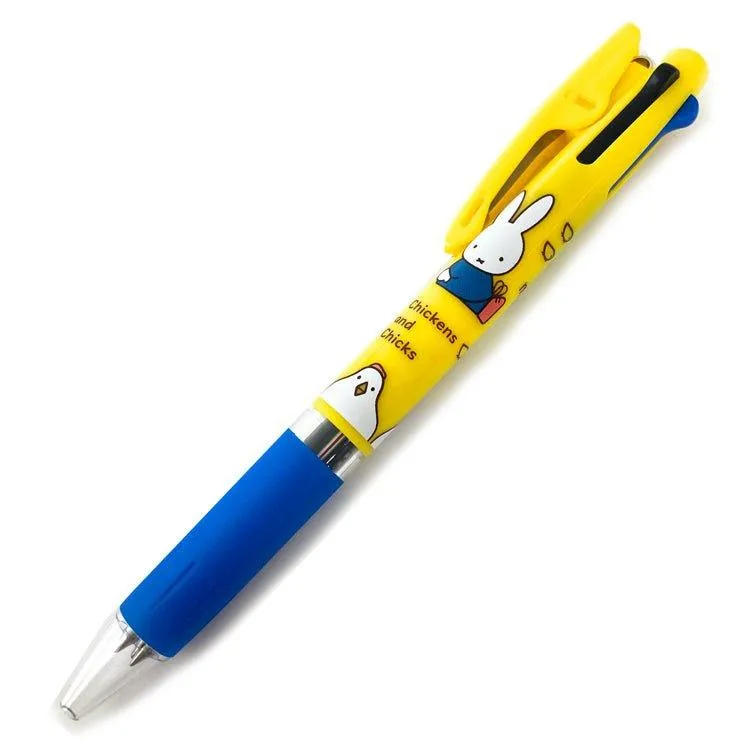 KUTSUWA x UNI jetstream 0.5mm Snoopy Miffy Rabbit 3-color oil-based pen multi-color pen