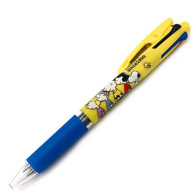 KUTSUWA x UNI jetstream 0.5mm Snoopy Miffy Rabbit 3-color oil-based pen multi-color pen