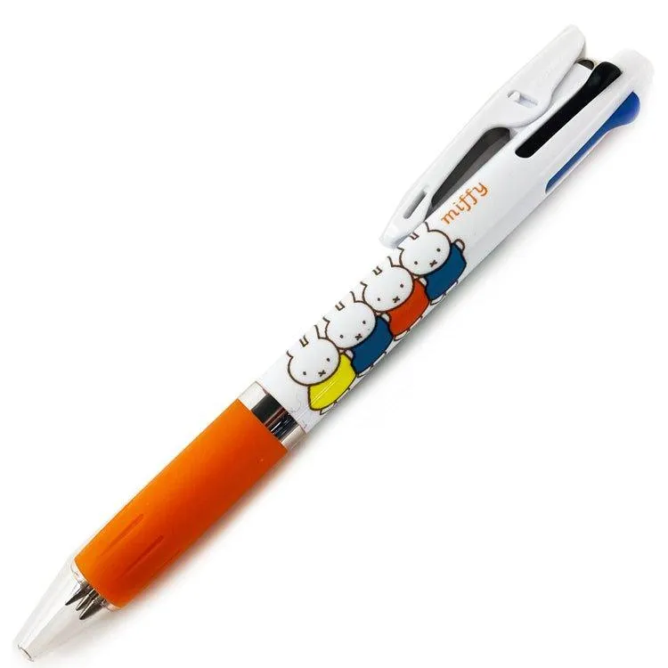 KUTSUWA x UNI jetstream 0.5mm Snoopy Miffy Rabbit 3-color oil-based pen multi-color pen
