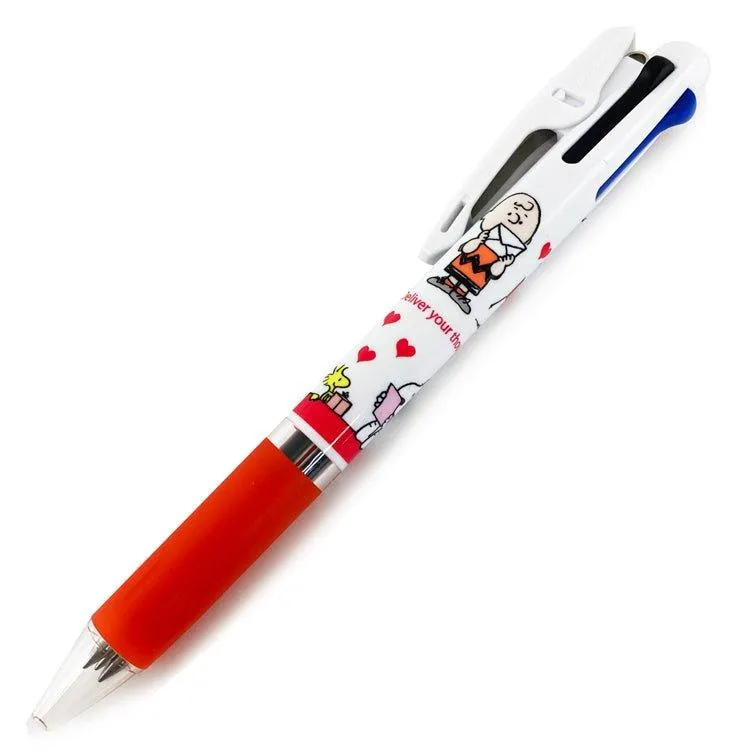 KUTSUWA x UNI jetstream 0.5mm Snoopy Miffy Rabbit 3-color oil-based pen multi-color pen