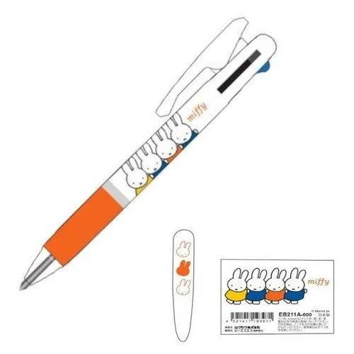 KUTSUWA x UNI jetstream 0.5mm Snoopy Miffy Rabbit 3-color oil-based pen multi-color pen