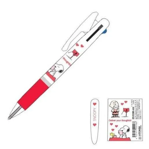 KUTSUWA x UNI jetstream 0.5mm Snoopy Miffy Rabbit 3-color oil-based pen multi-color pen
