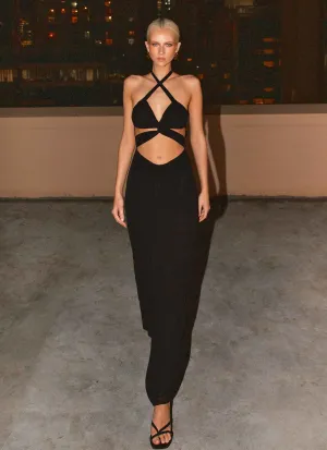 Work-to-Weekend Lady Marmalade Maxi Dress - Black