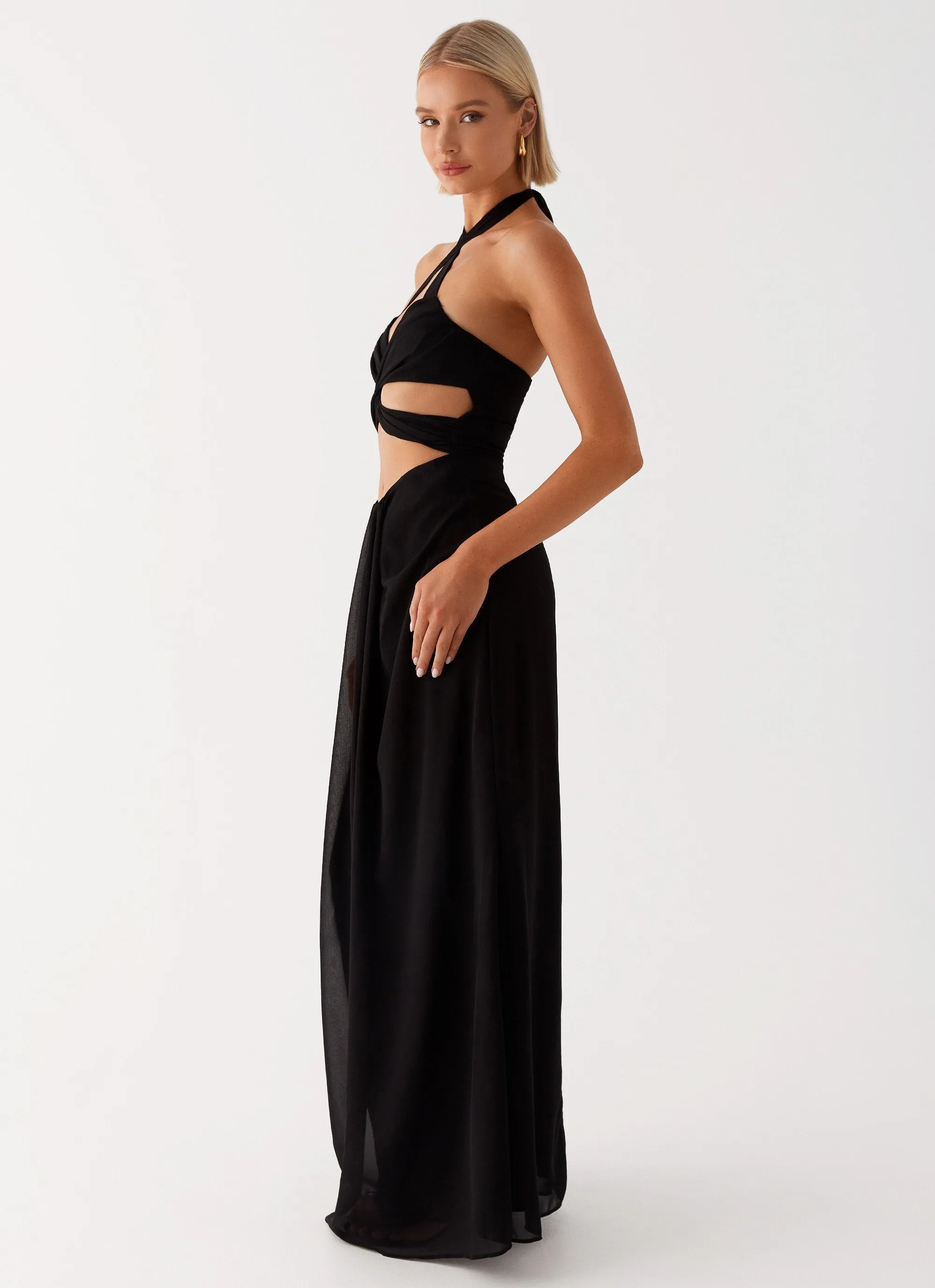 Lady Marmalade Maxi Dress - Black Comfortable Wear