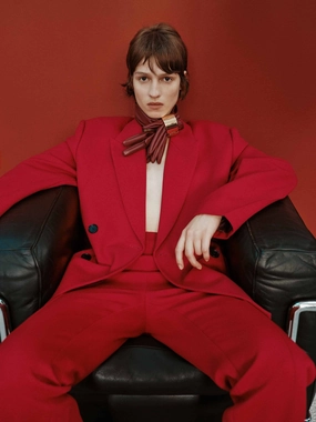 Structured Wool Blazer Anti Slip Shoulder Pads Compression Panels