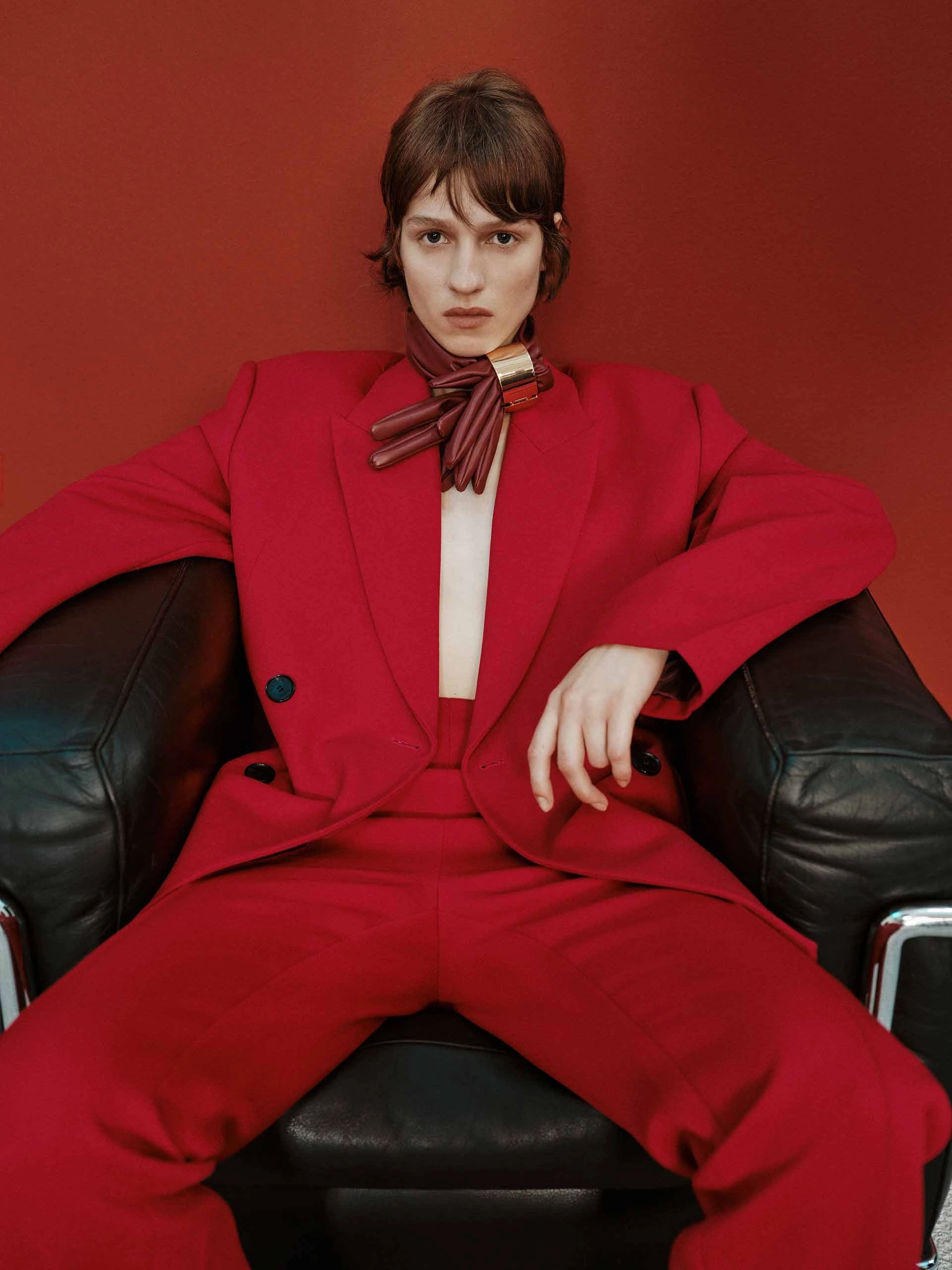 Noise Reduciting Fabric Structured Wool Blazer