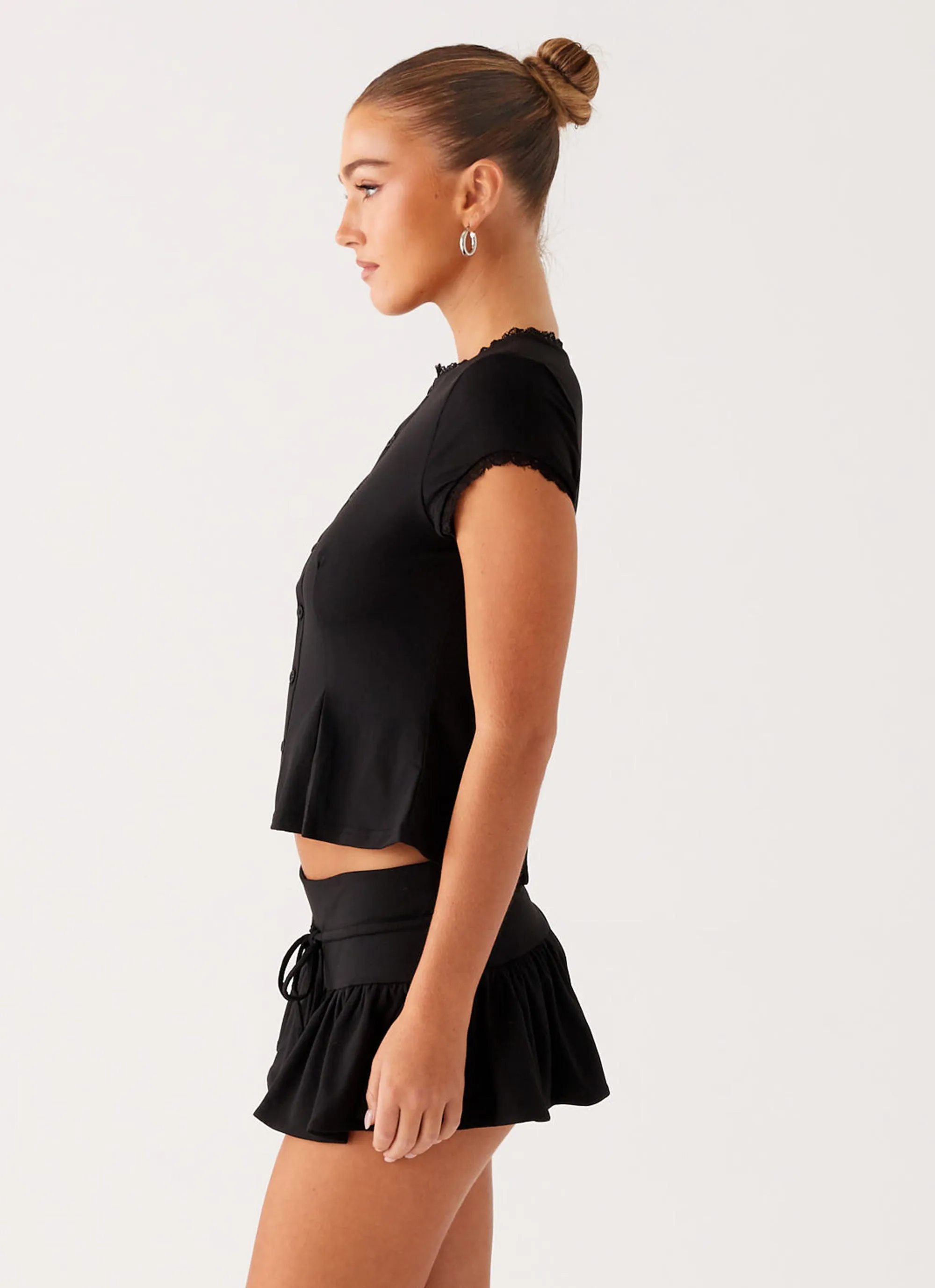Landon Mini Skort - Black Travel Influence All Day Comfort