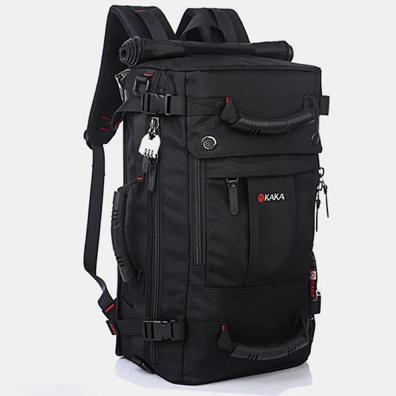 Large Capacity Travel Backpack Convertible Shoulder Bag With Password Lock