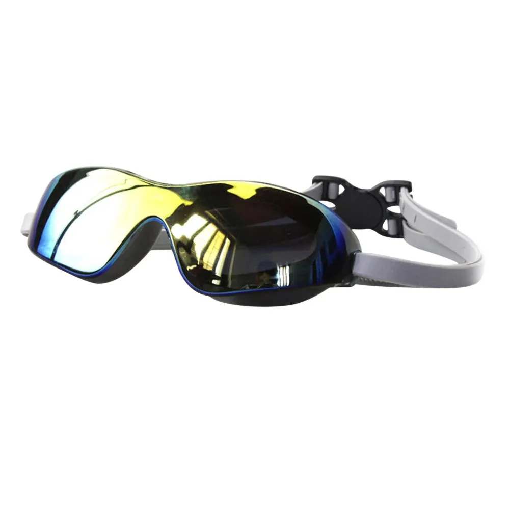 Large Frame Professional Swimming Goggles - Anti-Fog Eyewear for Adults