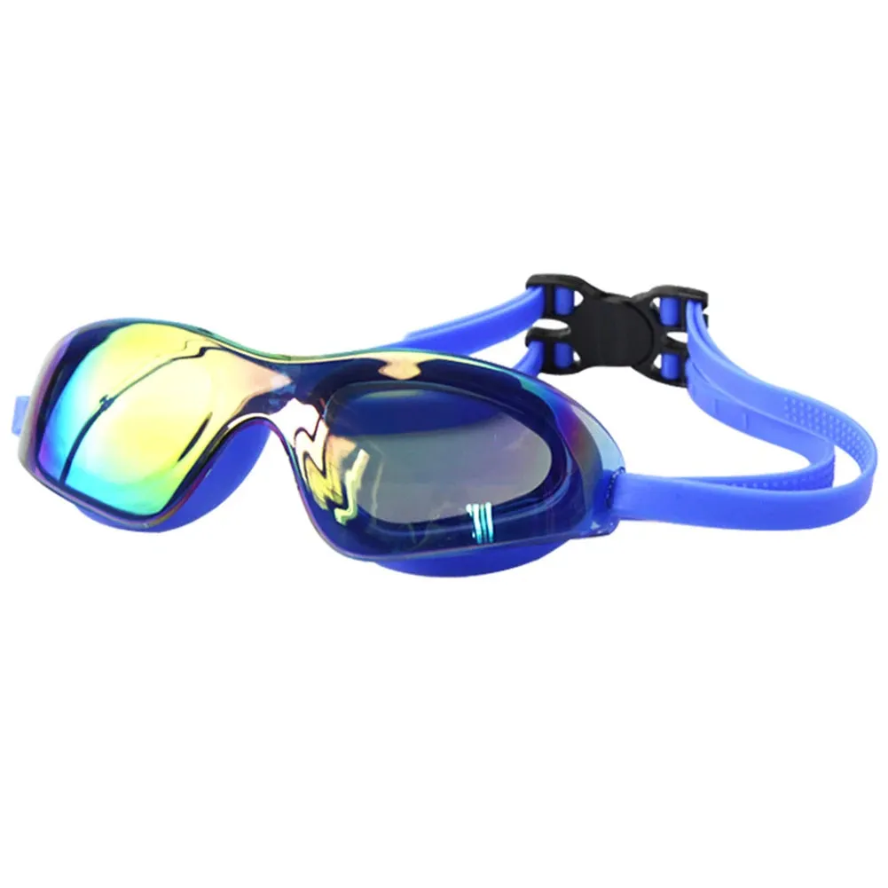 Large Frame Professional Swimming Goggles - Anti-Fog Eyewear for Adults