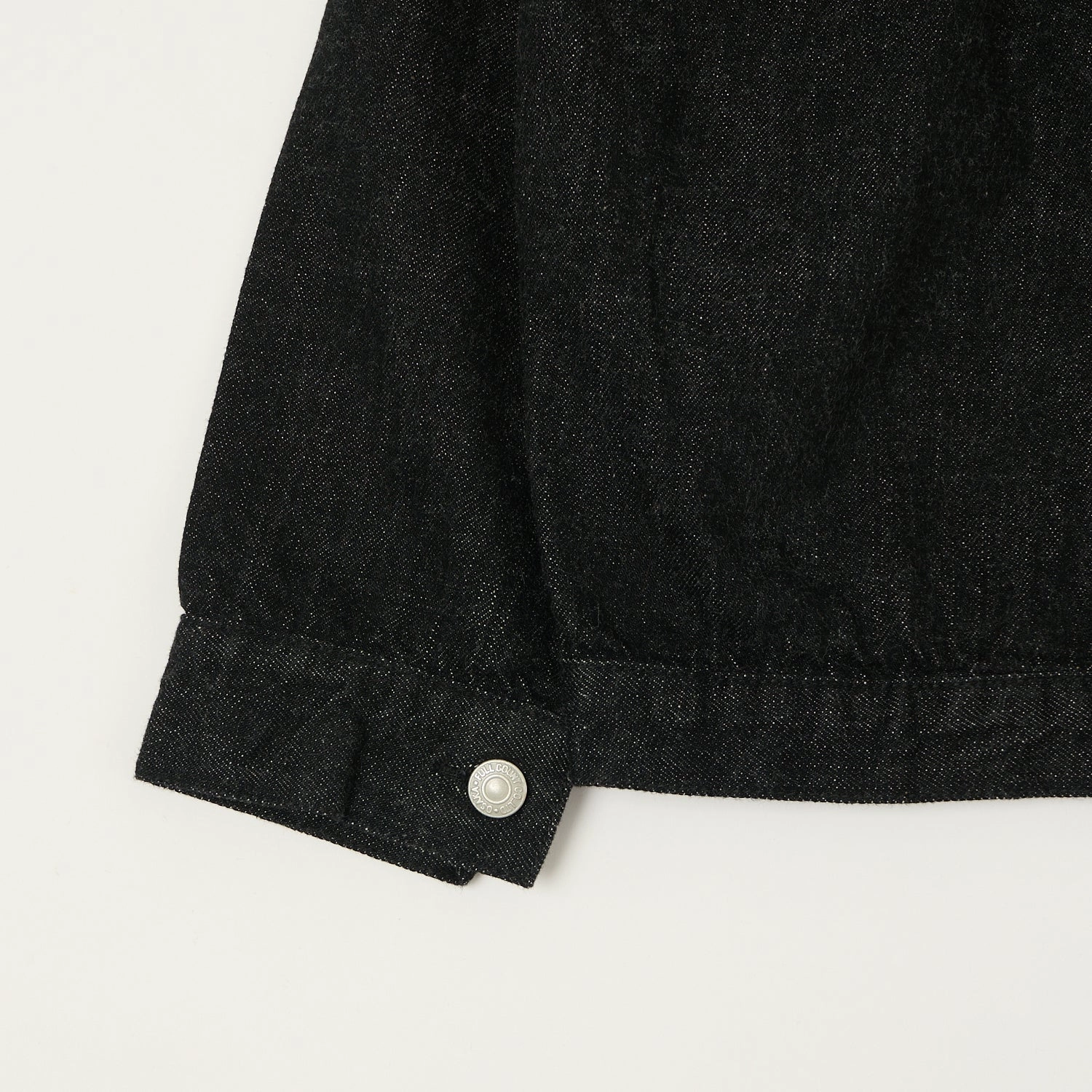 Full Length Zipper Full Count 2107SS 'Super Smooth' 11.5oz Type I Denim Jacket - Black One Wash